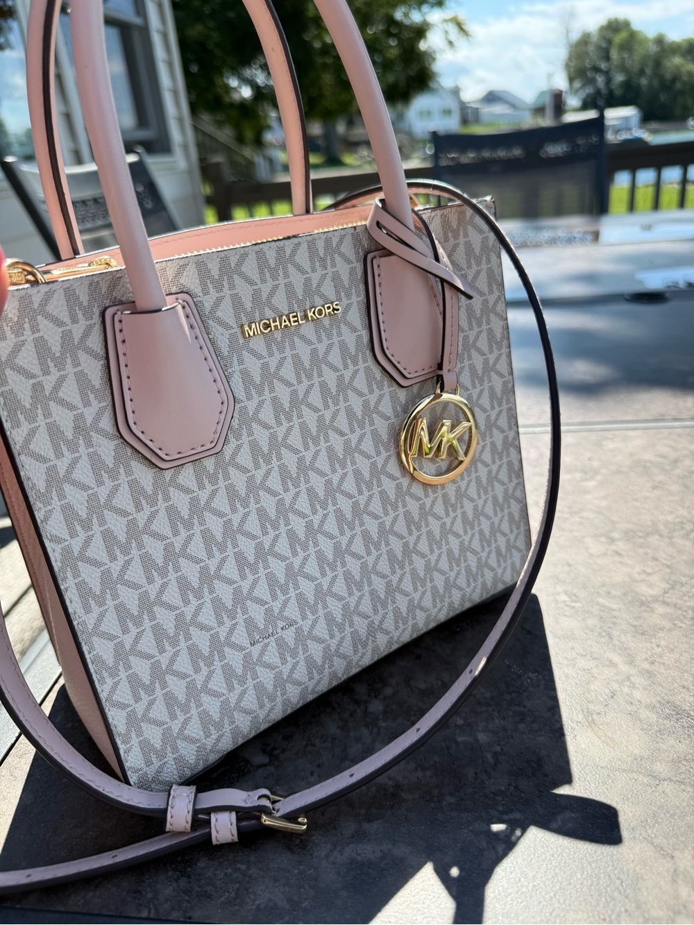 NWOT Michael Kors Mercer Powder Blush Tote w/Removable Adjustable Shoulder Strap - Picture 8 of 8